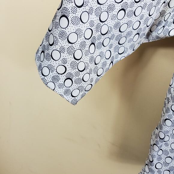 Vintage Printed Layered Blouse Size 14 - Picture 7 of 12